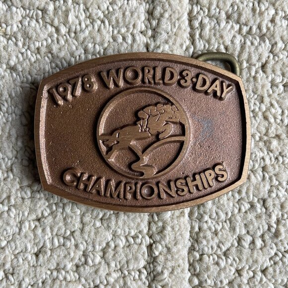 1978 World 3-Day Eventing Championships Belt Buckle Land Rover Kentucky - Picture 2 of 3